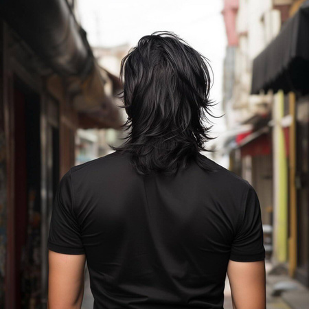 Peruka lata 80 retro vintage przebranie długie włosy