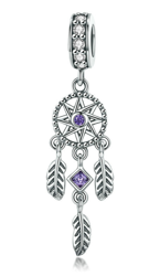 Zawieszka do bransoletki charms do pandora - łapacz snów