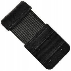 Przedłużenie do biustonosza haftka 2x2 gumka czarny