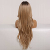 Peruka długa ombre brąz falowana lace front