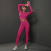 Komplet zestaw sportowy legginsy + top 