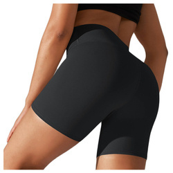 Kolarki spodenki sportowe fitness z wysokim stanem