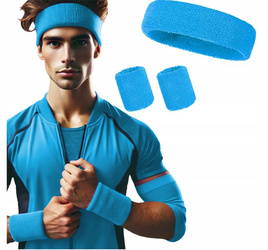 Neonowe opaski na głowe i ręce frotki