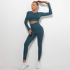 Komplet sportowy legginsy bezszwowe + top
