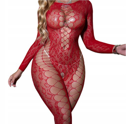 Zmysłowy bodystocking z wycięciami