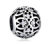 Zawieszka do bransoletki charms do pandora - kwiaty ażur