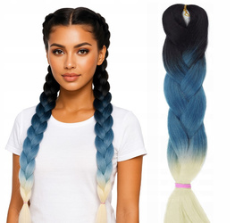 Włosy syntetyczne warkoczyki dredy ombre