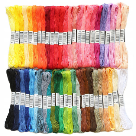 Mulina do haftowania kolorowa 50 szt