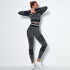 Komplet zestaw sportowy legginsy bezszwowe + top 