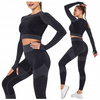Komplet zestaw sportowy legginsy bezszwowe + top 