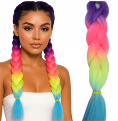 Włosy syntetyczne warkoczyki dredy ombre