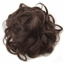 Doczepiany kok na gumce treska gęste włosy