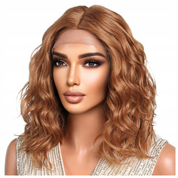Peruka lace front brąz fale do ramion