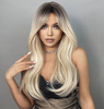 Peruka prosta brąz blond ombre