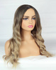 Peruka długa ombre blond brąz fale