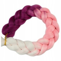 Włosy syntetyczne kolorowe dredy warkocze ombre