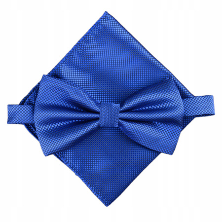 Zestaw mucha + poszetka - chabrowa