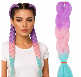 Włosy syntetyczne warkoczyki dredy ombre