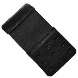 Przedłużenie do biustonosza haftka 3x3 gumka czarny