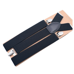 Szelki do spodni 3,5 cm czarne