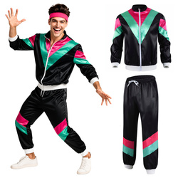 Dres w stylu retro z lat 70. i 80 - czarny