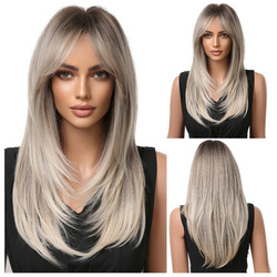 Peruka długa blond platyna prosta