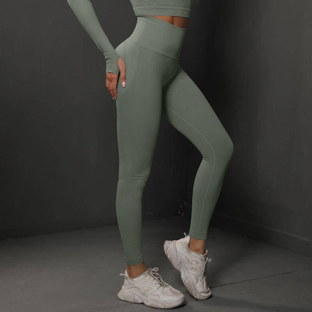 Legginsy sportowe wysoki stan fitness 