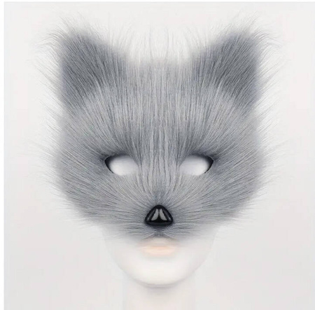 Przebranie lisa ogon pluszowa maska łapki na karnawał