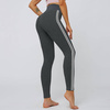 Legginsy sportowe lampasy push up wysoki stan karbowane 