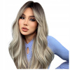 Peruka blond brąz falowana jak naturalna 