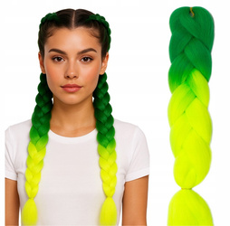 Włosy syntetyczne warkoczyki dredy ombre