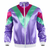Dres w stylu retro z lat 70. i 80 - fioletowy