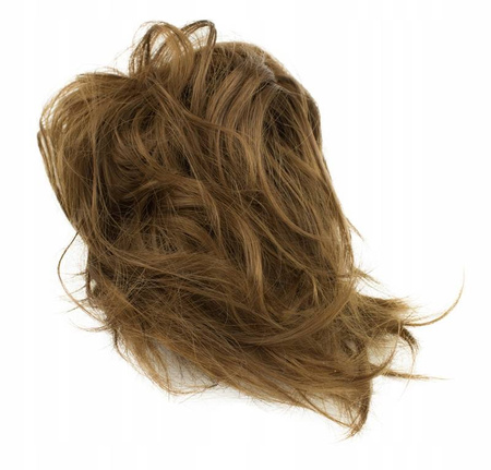 Doczepiany kok na gumce treska gęste włosy