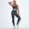 Komplet sportowy legginsy bezszwowe + top 