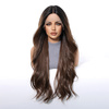 Peruka długa lace front brązowa fale