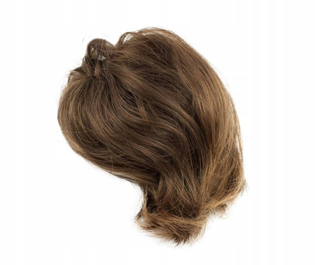 Doczepiany kok na gumce treska gęste włosy