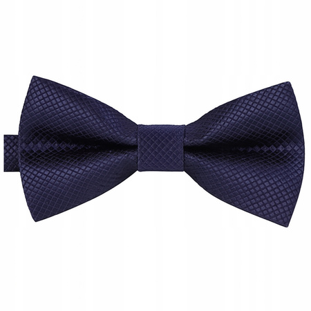 Muszka dziecięca w drobną kratkę - granatowa