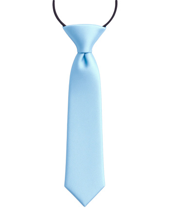 Krawat dziecięcy na gumce - jasnoniebieski