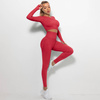 Komplet sportowy legginsy bezszwowe + top