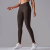 Legginsy sportowe z wysoki stanem i  marszczeniami