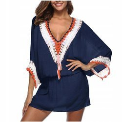 Pareo z kolorowym haftem