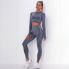 Komplet zestaw sportowy legginsy bezszwowe + top 