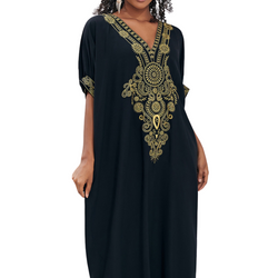 Pareo długa narzutka plażowa tunika luźna