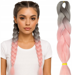 Włosy syntetyczne kolorowe dredy warkocze ombre