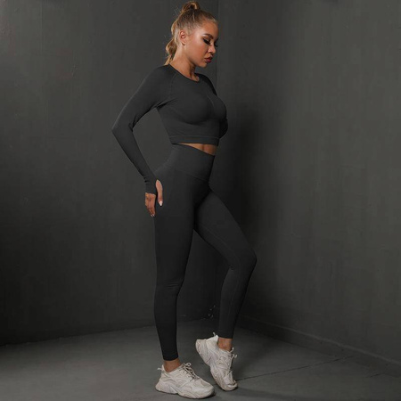 Komplet zestaw sportowy legginsy + top 