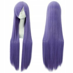 Peruka długa fioletowa prosta cosplay
