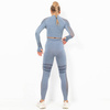 Komplet zestaw sportowy legginsy bezszwowe + top 