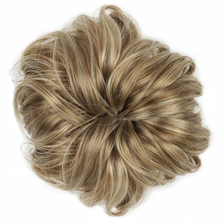 Doczepiany kok na gumce treska gęste włosy