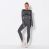 Komplet sportowy legginsy bezszwowe + top 