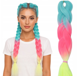 Włosy syntetyczne warkoczyki dredy ombre